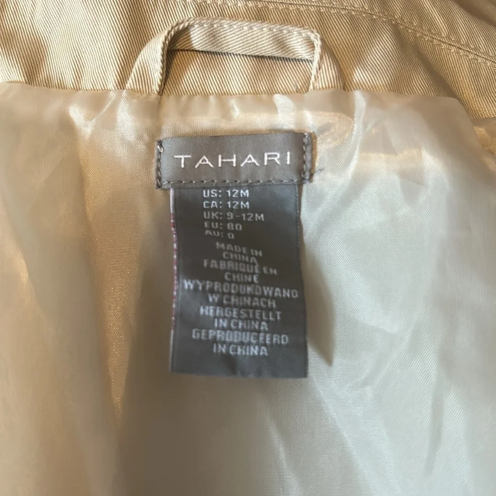 Tahari Kids Cream Double-Breasted Coat‎ 12mon